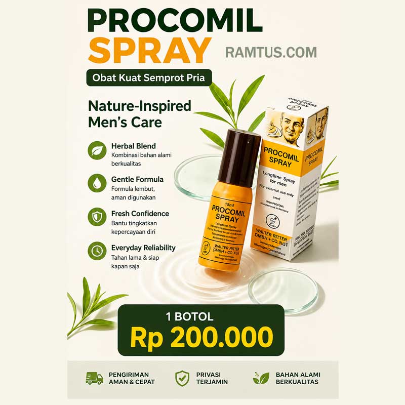 harga jual procomil spray obat kuat semprot Rp 200.000